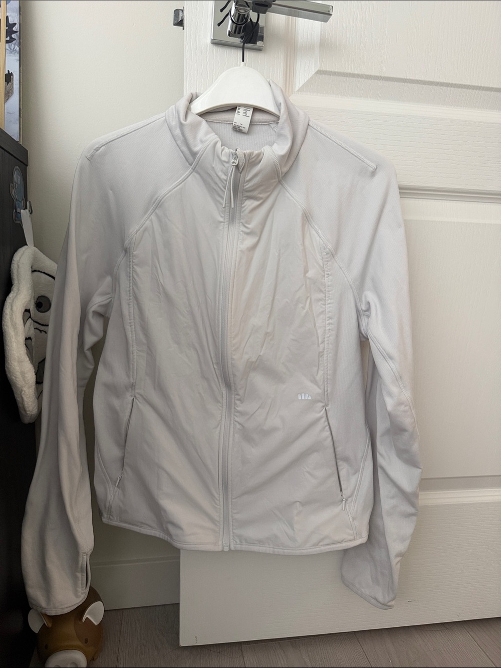 Women's Light Gray Utility Zip Jacket